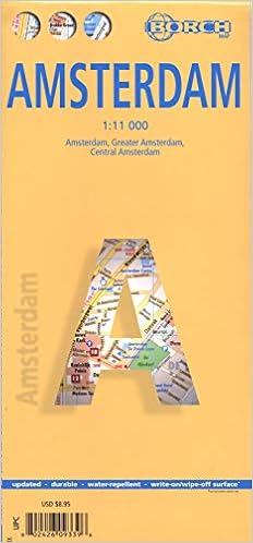 Laminated Amsterdam Map By Borch English Edition Borch Maps 9783866093393 Amazon Com Books