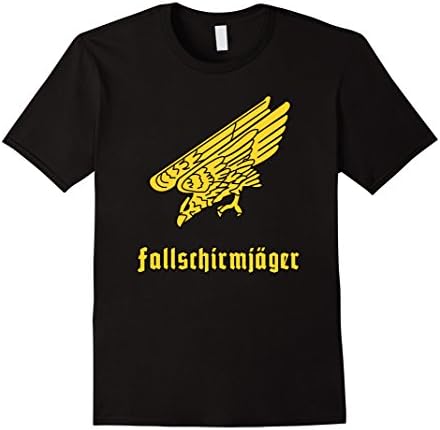 Mens German paratroops fallschirmjager eagle T-Shirt XL Black