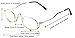 SOOLALA Womens Metal Frame Clip On Makeup Reading Glasses Magnifying Glass Best Gifts for Mother's Day, +2.5D