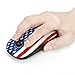 Jelly Comb 2.4G Slim Wireless Mouse with Nano Receiver, Less Noise, Portable Mobile Optical Mice for Notebook, PC, Laptop, Computer, Macbook - American Flag Pattern