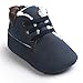 Mosunx(TM) Baby Soft Warm Sole Leather Shoes Infant Boy Girl Toddler Shoes (12~18M, Dark Blue)