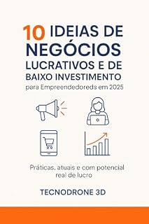 Livro 10 Ideias de Negócios Lucrativos e de Baixo Investimento para Empreendedores em 2025: O futuro esta em sua mãos