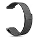 Fintie for Galaxy Watch 42mm / Galaxy Watch Active 40mm Bands - Milanese Loop Stainless Steel Metal Replacement Strap Bracelet w/Magnet Lock, Also Compatible Samsung Gear Sport Smartwatch, Black