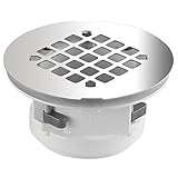 WingTite Shower Drain Replacement, Installs Entirely from the Top, Chrome