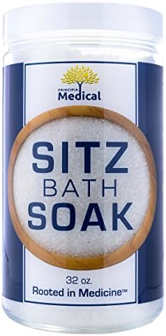 Sitz Bath Soak by Principia Medical - Postpartum & Hemorrhoid Relief - Natural & Organic Ingredients, Rooted in Medicine! Epsom Salt, Dead Sea Salt, Lavender, Essential Oils & much more!