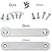 WOOCH Door Magnetic Catch - 90lb High Magnetic Stainless Steel Heavy Duty Catch for Kitchen Bathroom Cupboard Wardrobe Closet Closures Cabinet Door Drawer Latch (3.7 in Silver, 2-Pack)
