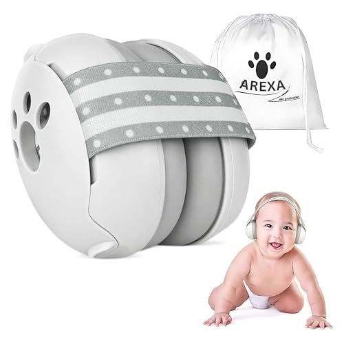 AREXA Noise Cancelling Headphones for Newborns, Infants & Toddlers (0-36 Months) - Hearing Protection for Sleeping, Travel, Concerts, Fireworks & Loud Noise Environments