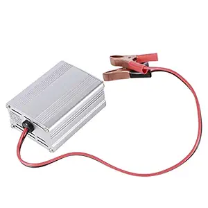 Set of 2 Aluminum Alloy Lightweight Incubator Converter, DC 12V to AC 220V Inverter, Portable for Chicken Duck