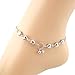 LUNIWEI Heart Cherries Women Ankle Bracelet Barefoot Sandal Beach Foot.