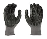 Mad Grip F100 Thunderdome Impact Gloves, Grey/Black, Large