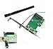 Allytech Wireless Network Ethernet LAN Mini PCI-E Card to PCI-E PCI Express Converter Adapter Antenna WiFi