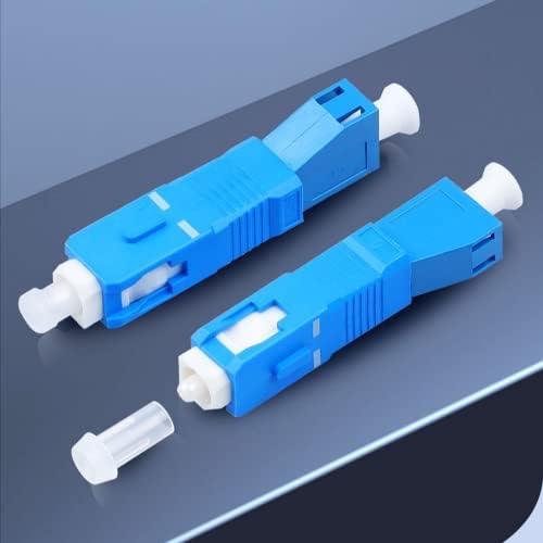 Oumefar Fiber Converter, 2Pcs SC Male to LC Female Fiber Optic Adapter - High Accuracy & Low Insertion Loss & Lightweight - Optical Equipment Tool for Network and Optical Communication