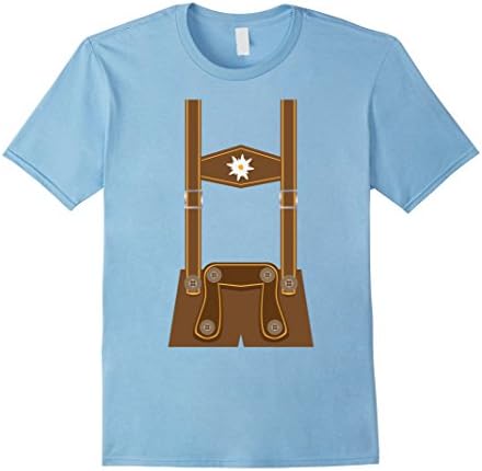 Mens Octoberfest German Outfit T-Shirt 2XL Baby Blue