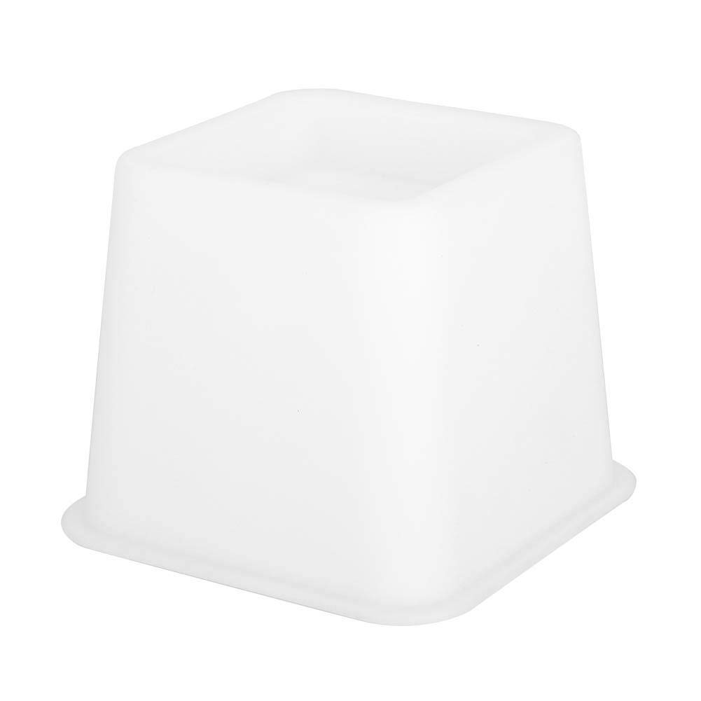 Dioche Heavy Duty Bed Risers, 4Pcs Carbon Steel Bed Riser Adjustable Square Sofa Lifter Raising Tool Chair Bed Furniture Risers for Tables home Office 4.7×4.7×3.9inch