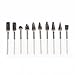ZJchao 10 PCS Double Cut Tungsten Carbide Rotary Burr Set 1/8