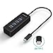 Nekteck USB Type-C to USB 3.0 Hub with 4 USB-A Ports Adapter (Thunderbolt 3 Port Compatible) for New MacBook, ChromeBook Pixel, and More Laptops and PCs