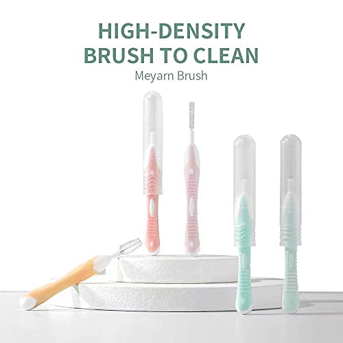 meyarn Interdental Brush for Braces Toothpick 50Count Tooth Floss Oral