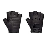 Harley-Davidson Men's Fingerless Gloves, Black