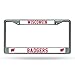 Rico Industries NCAA Wisconsin Badgers Standard Chrome License Plate Frame, 6 x 12.25