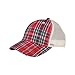 MG Low Profile (UNS) Plaid Mesh Cap-6853