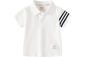 Striped Polo T Shirt for Toddler Baby Boys Short Sleeve Summer Tops Clothes Cotton Pullover Tees