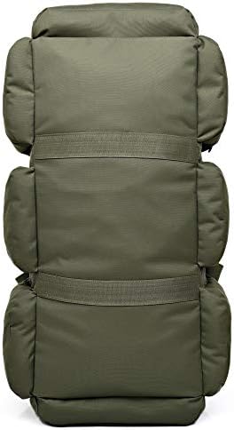 90L Camouflage 0utdoor Hiking Bag Large Capacity Moving Luggage Bag Camping Tent Bag Backpack(army green)