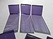 FortySevenGems 100 Pieces Stained Glass Mosaic Tiles 1/2-Inch Purple Glass Textured
