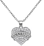 Silver Tone Clear Crystal Heart Shaped 
