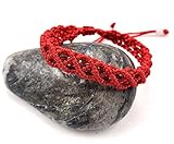 LUOS handmade red string bracelet anklet  wealth Goodluck prosperity protection women men kids  st003
