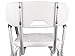 TMS® Adjustable Medical Shower Chair Bathtub Bench Bath Seat Stool Armrest Back White