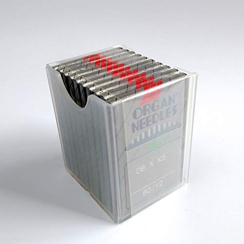 evernice 100 Organ Dbxk5, Db-K5 Round Shank Needles for Tajima Brudan Zsk Embroidery Machine (Singer 18 / Metric 110)