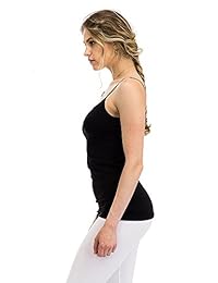 Camisola larga sin costuras, suave, elástica, correa de espaguetis larga, talla única, fabricada en Estados Unidos