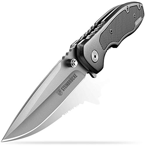 Folding Pocket Knife EDC Tactical Knife with Clip, 3.1" Sandvik