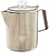 Tops 55705 Rapid Brew Stovetop Coffee Percolator, Stainless Steel, 2-12, 12-Cup, No Color