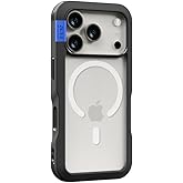 PLES Arche Magnetic Case, Compatible with iPhone 17 Pro, MagSafe Accessories, Military Grade Shockproof, Wireless Charging, Anti-Yellowing, Anti-Fingerprint, Anti-Scratch BK