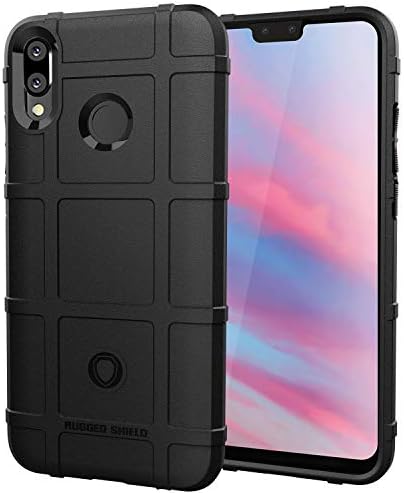 Luffytops Huawei Y9 2019 Case, Tough Durable Armor Heavy Duty Protection and Air Cushion Shockproof Case for Huawei Y9 (2019) 6.5" (A01-Black)