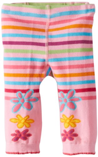 Jefferies Socks, Llc Baby-Girls Newborn Daisy Doodle Capri Tights, Aqua Wave, 6…