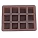 UINKE 12 Square Silicone Cake Bread Chocolate Jelly Candy Baking Mould Craft Mold