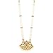 Khushi Purchase Women's Gold Finish 3 Line Padhakam Aaram Gold