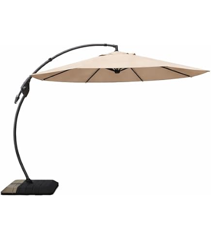 grand patio napoli deluxe 11 ft umbrella Patio with 360° Rotation Base, Outdoor Cantilever Umbrella With Weighted Base Included, Patio Umbrella for Garden, Deck, Table, Backyard and Pool, Champagne Patio, Lawn Sy Sloth Backpack Color:Tarpon/Black Handle Cardo Freecom 2x