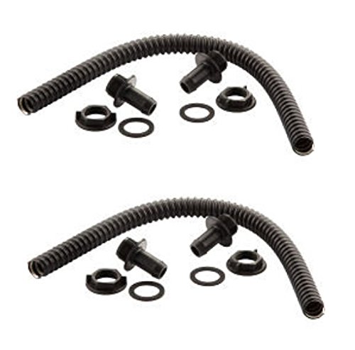 Harveys 2x Black Plastic Round Water Butt Connector - Garden