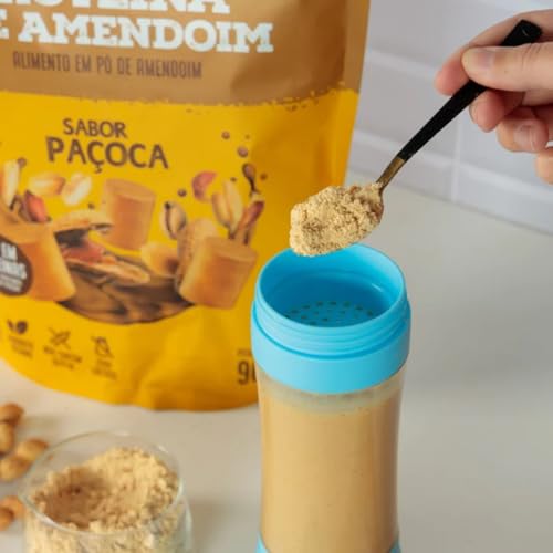 AmendoPro – Pó de Proteína de Amendoim – Nutrição Vegetal com Alto Teor de Proteína – Rico em Fibras e Minerais Essenciais (900 g, Paçoca)