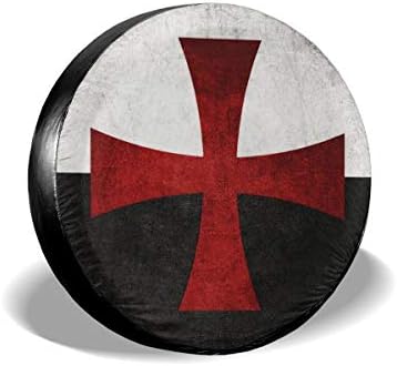 タイヤカバー 軽自動車 Suv 赤い鉄 十字架と黒 白の旗 背面スペアカバー スペアタイヤカバー タイヤ収納 スペアタイヤ タイヤ保管カバー 屋外自動車 汎用 カー用品 全4サイズ 14 15 16 17インチ 日焼け止め 1枚 Tarunniketanpublicschool Com