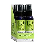 EO Hand Sanitizer Spray, Organic Peppermint, 2 Ounce (Pack of 6)