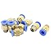 uxcell 10PCS 1/8PT to 6mm Pneumatic Air Quick Release Fitting Joint Connector