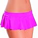 Escante Women's Pleated Mini Skirt, Neon Pink, One Size