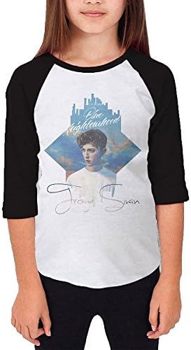 MJJY Youth Girls Troye Sivan-blue Neighbourhood Raglan Tee Baseball Shirt Black Size M