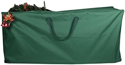 Moldiy Waterproof Oxford Cloth Christmas Artificial Tree Storage Bag Medium Heavy Duty Storage Container (Green, Large)