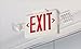 Lithonia Lighting ECR LED HO M6 LED Thermoplastic Casing Emergency Exit Sign With 2 LED Lamps, 227 Volts, 3 Watts, Red Letters