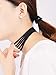Tpocean Black Leather Double Layered Choker Necklace with Rhinestone Crystal Heart Pendant Gold Chain Velvet Lace Neck Collar Choker Necklace for Girls Women 20 PCS